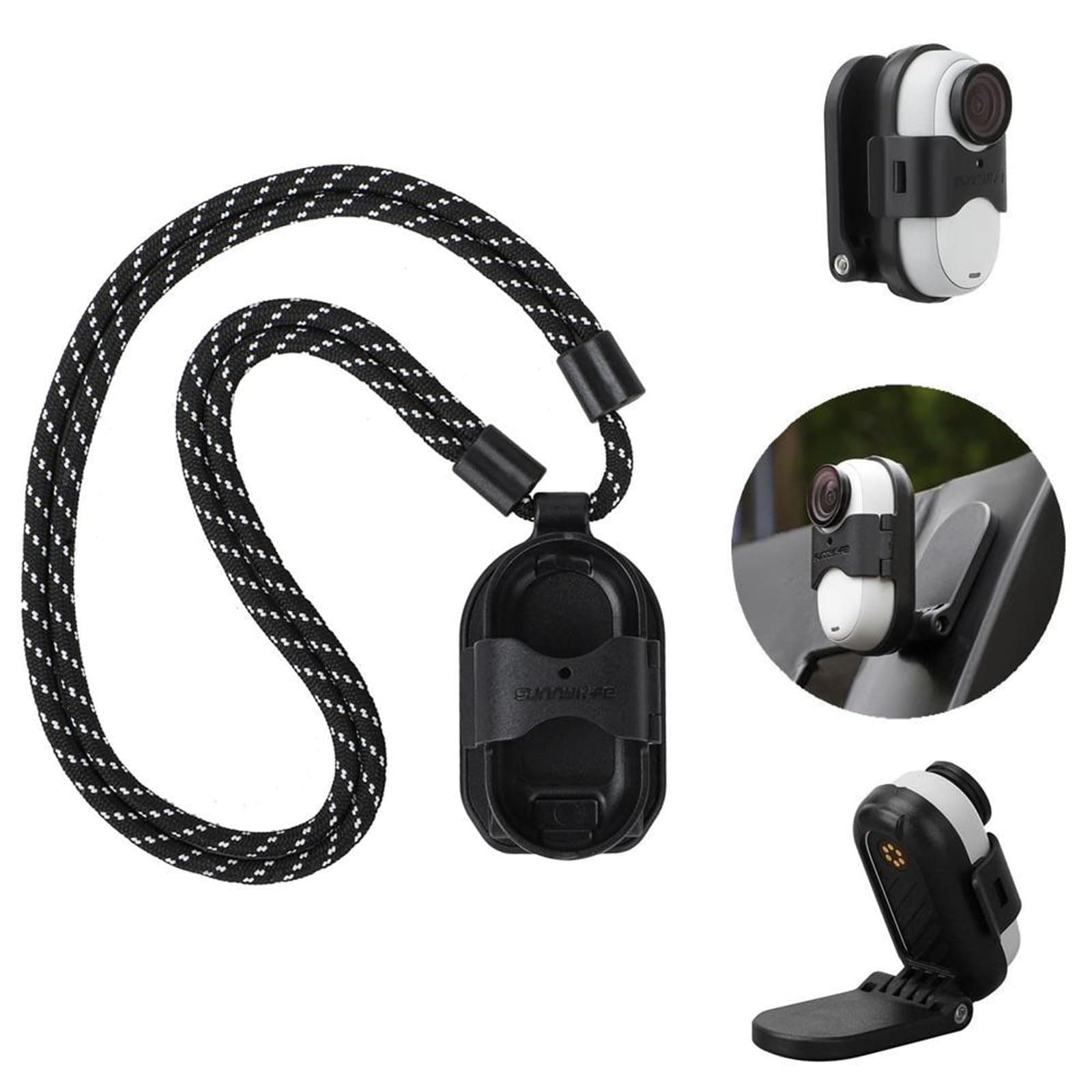 Multifunctional Magnetic Mount for Insta360 GO 3S / GO 3 Hand Free Neck Mount with Lanyard
