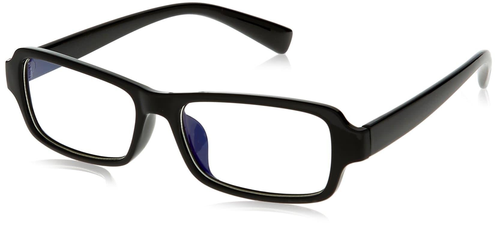 Computer Glasses with Clear Polycarbonate Double Sided Anti-reflective Coating, Scratch Coating and Uv Protection Plastic Frame