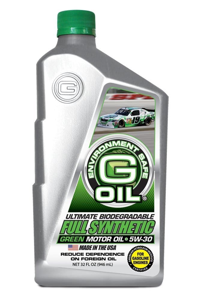 Green Earth Technologies (1607) G-OIL 5W-30 Ultimate Biodegradable Full Synthetic Motor Oil - Case of 6/1 Quart Bottle