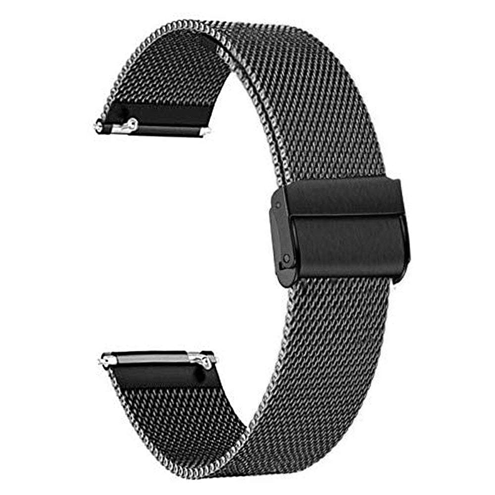 for Amazfit Bip Bands, ViCRiOR Quick Release Mesh Woven Stainless Steel Replacement Bracelet Bands Strap Wrist Band for Huami Amazfit Bip, Amazfit Bip lite, Amazfit GTS，Black