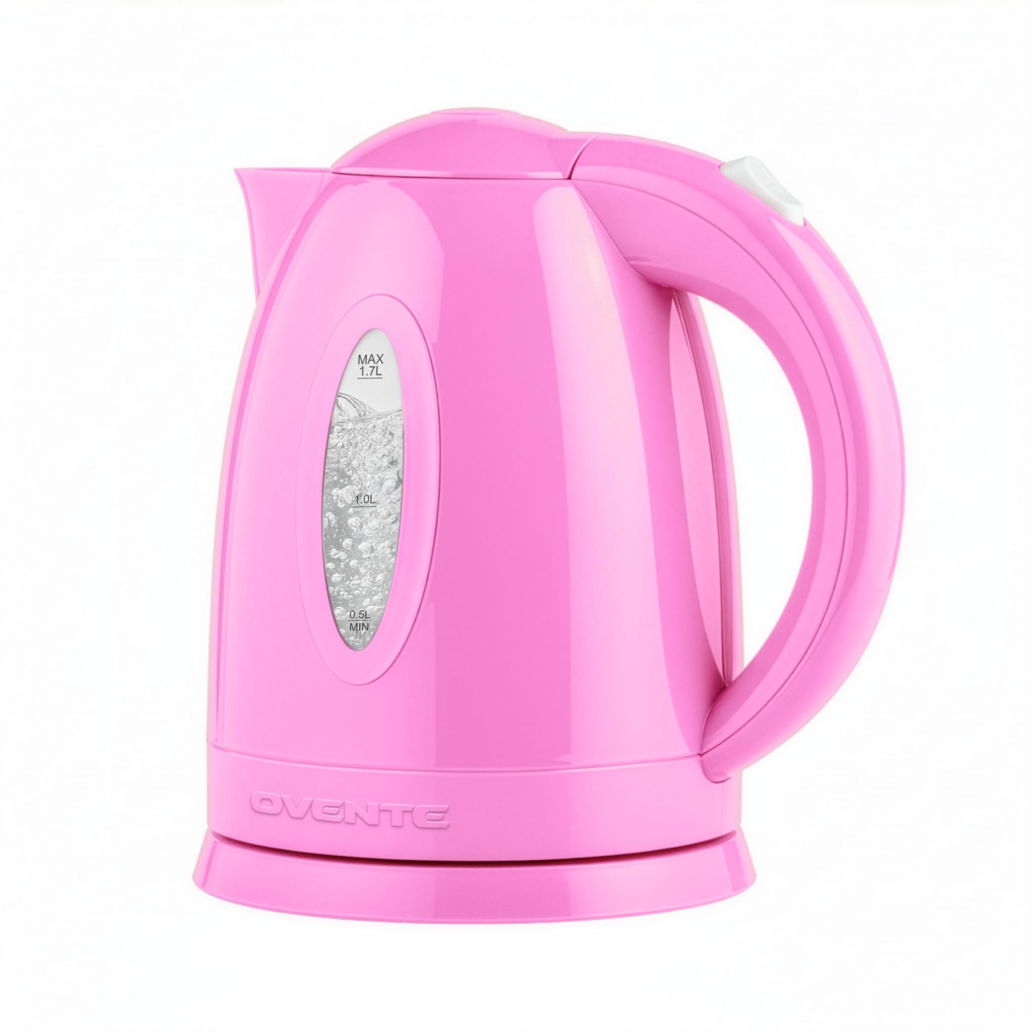 Electric Kettle, 1.7L Fast Boiling Water Heater for Coffee or Tea, BPA Free with Water Level Gauge, Auto Shut-Off, Boil-Dry Protection, Indicator Light and Removable Filter, Pink KP72P