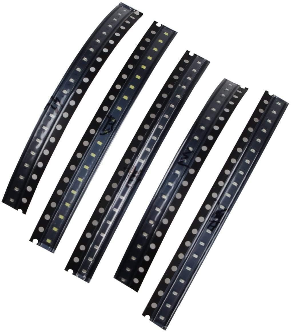 0603 SMD LED Red/Yellow/Green/White/Blue Light-Emitting Diode Set - Black (100 PCS) For Arduino Raspberry Pi DIY Etc