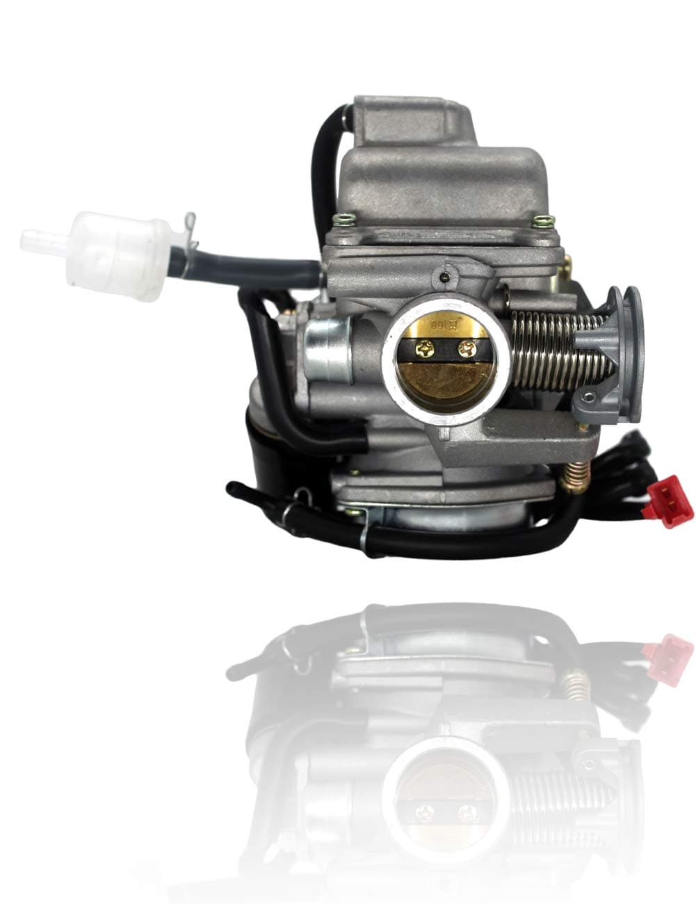 IYOBCXIHO Metal Fuel Gas Tank With Cap Over For 50cc 70cc 90cc 110cc 125cc ATV