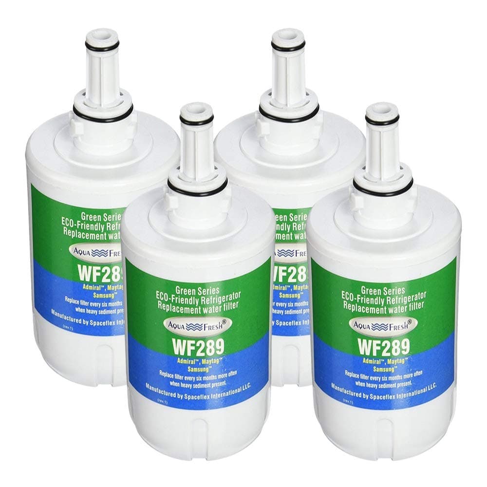 Aqua FreshAqua Fresh WF289 Refrigerator Filter Compatible with Samsung DA29-00003B, RSG257AARS, RFG237AARS, DA29-00003F, HAFCU1, RFG297AARS, RS22HDHPNSR, WSS-1, WFC2201 4 Pack DA29-00003G