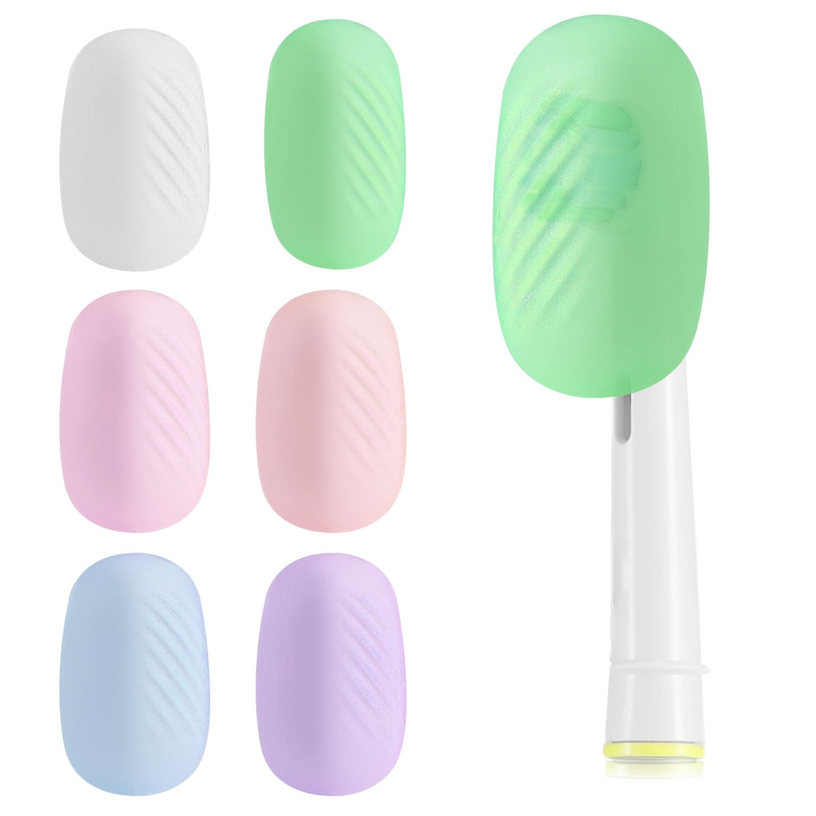 - 6 Pack Toothbrush Covers, Tooth Brush Cover Cap for Electric & Regular Toothbrush Head