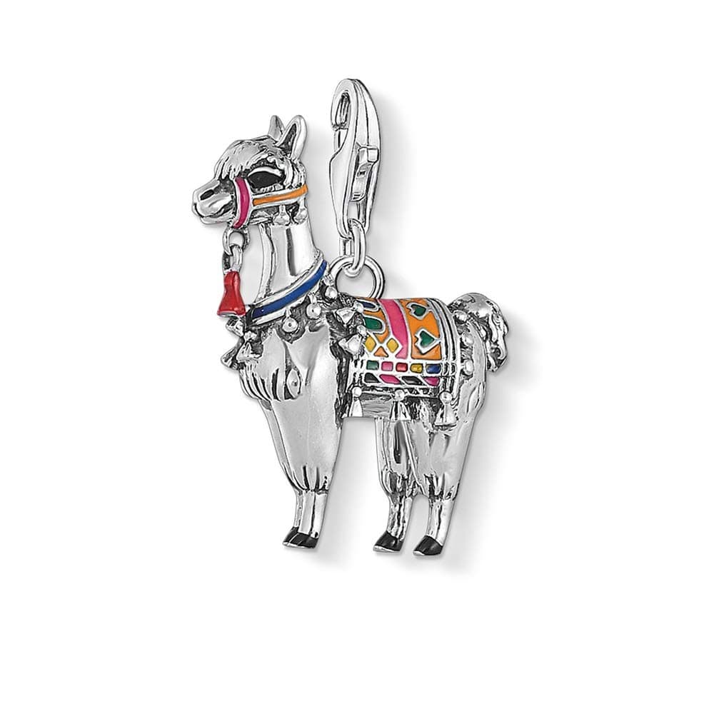 EVESCITY COLLECTIONEVESCITY Gorgeous Many Style Charms Pendents 925 Sterling Silver Clip Bead Fit Necklaces & Bracelets Like Thomas Sabo ♥ Best Jewelry Gifts for Her ♥ (Alpaca Llama)