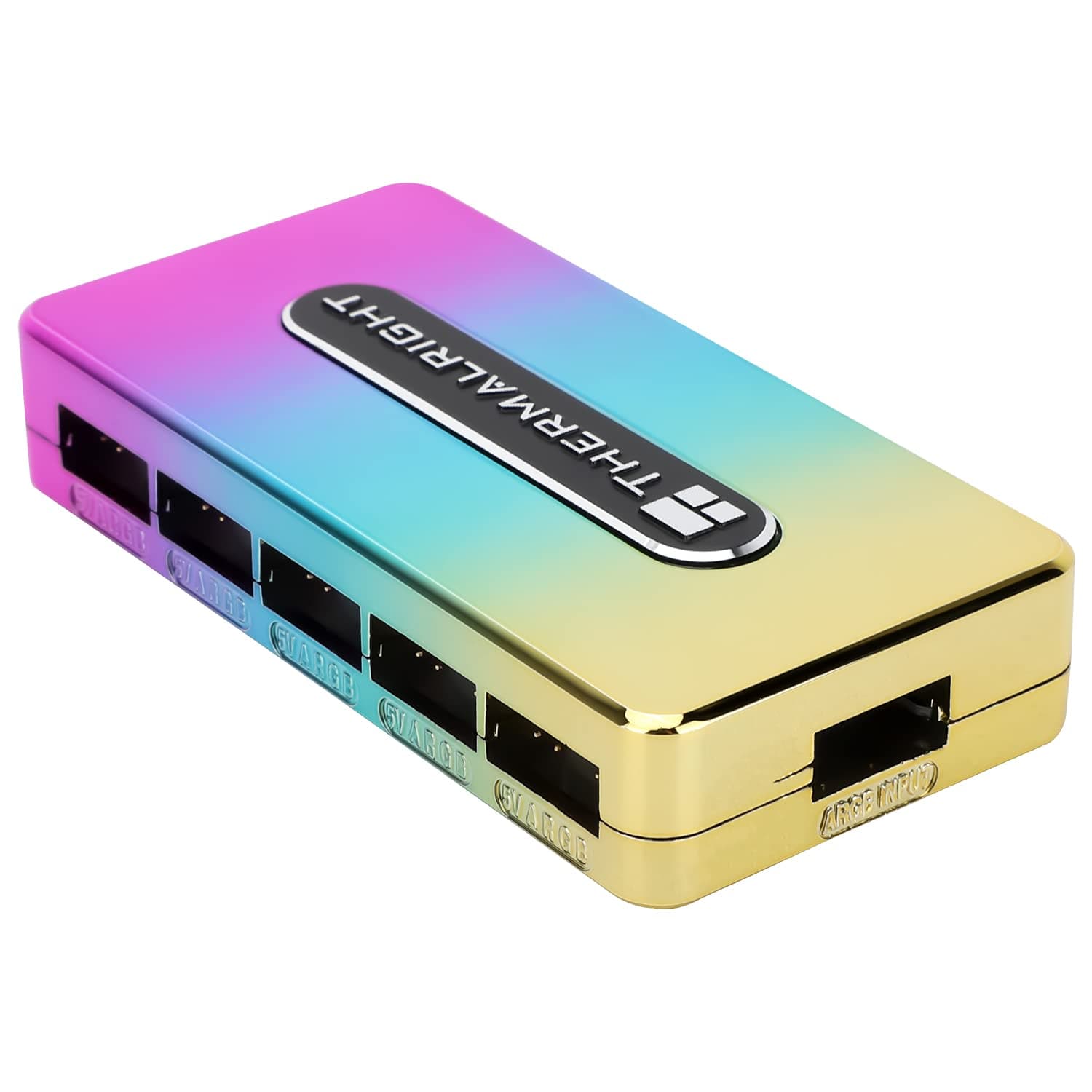 Thermalright ARGB Fan HUB Controller Support 8 Groups of Fans, 8-Port 3 Pin PC Fan Controller, 5V Fan Hub, Strong Paste+Magnetic Suction (FAN HUB ARGB REV×10)