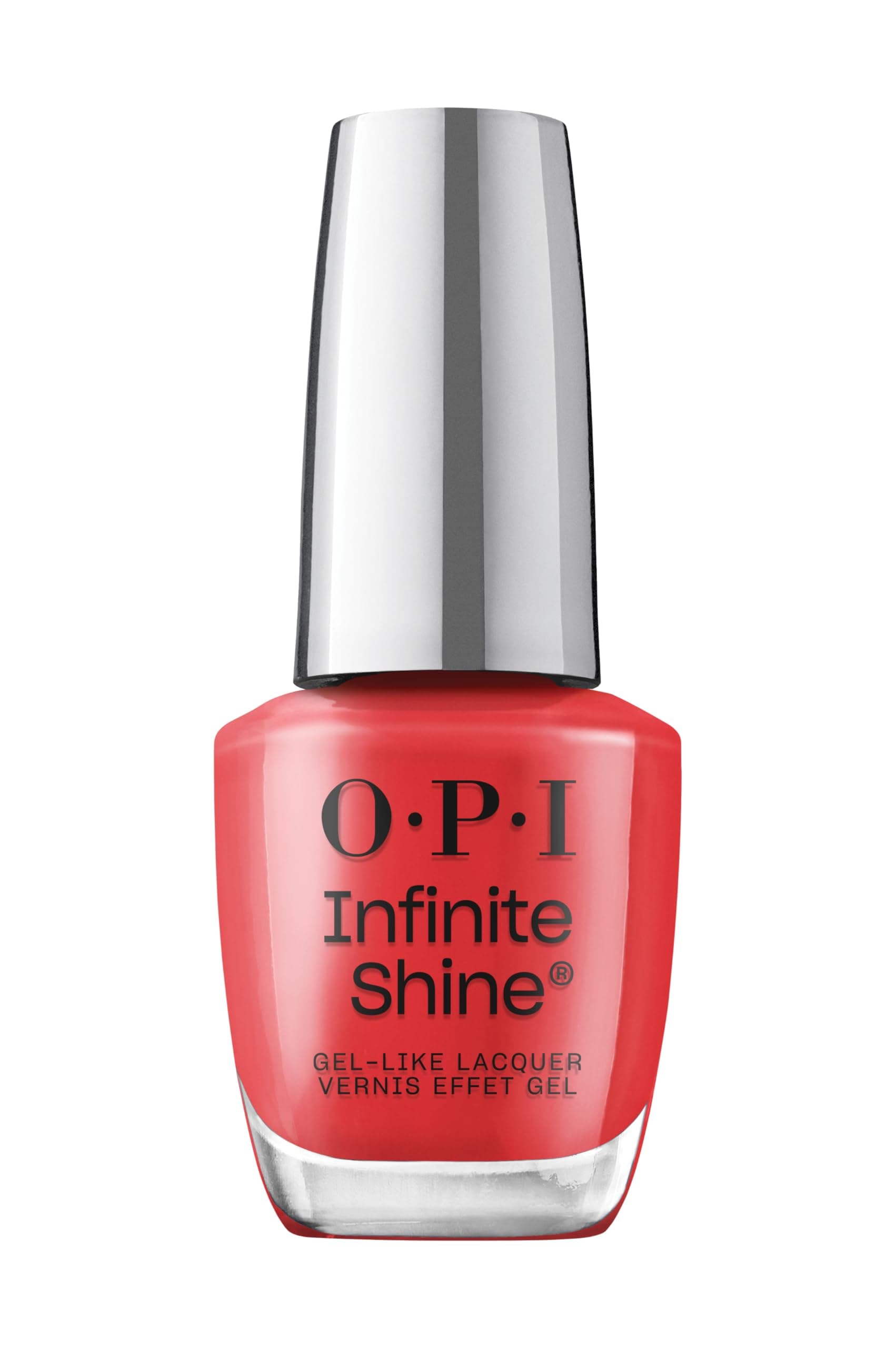 Infinite Shine Nail Polish - Red Shades - Gel Like & Long Lasting - with Pre-Cured Gel Technology & OPI Pro-Wide Brush (15ml)