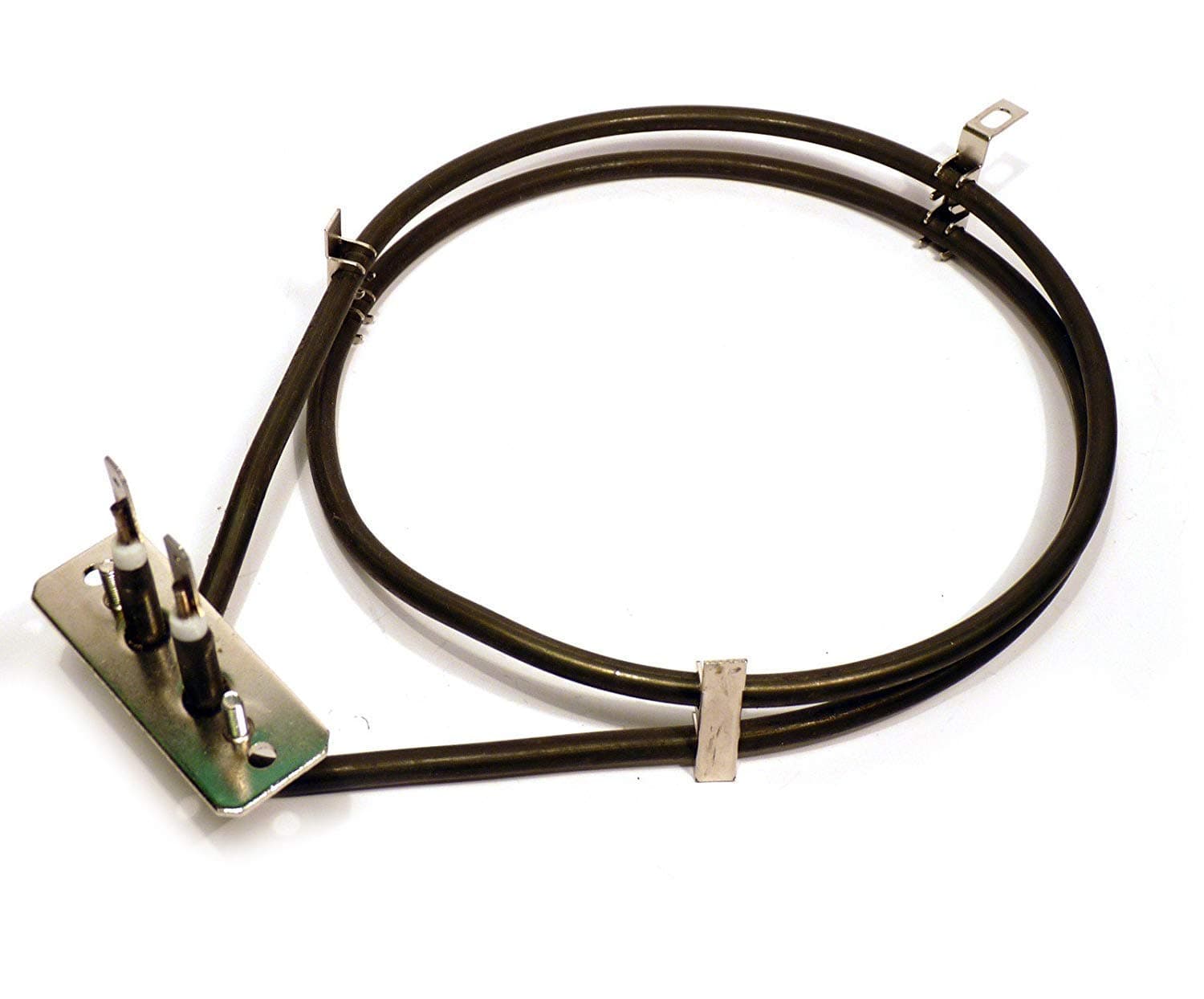 AEG ELECTROLUX FAN OVEN COOKER ELEMENT 2000W 2 TURN COMPETENCE B2100-M1 B4100-W 3032B 3050B WIDTH 185MM LENGTH 230MM BRACKET 65MM TAGS 15MM 8996619136303 AG1401