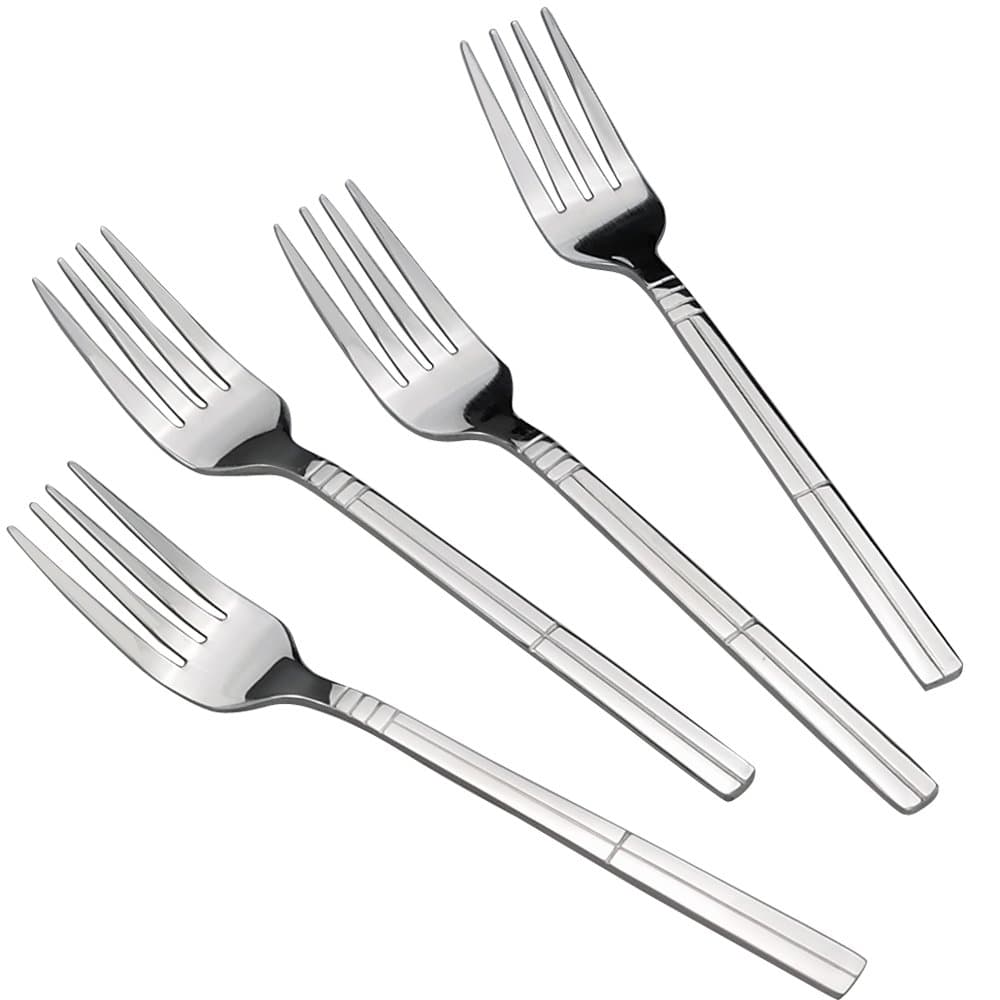 Saedy 12 Piece Dessert Forks, Stainless Steel Salad Fork Set