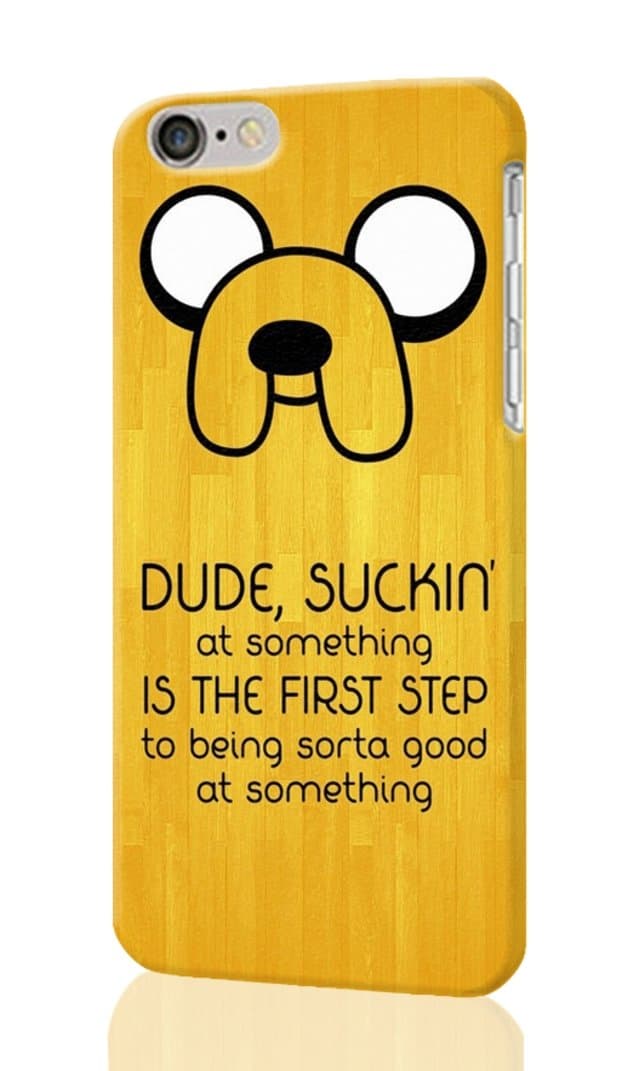 Unique 3D iPhone 6 Plus Case - Adventure Time Finn Jake Photo Image Durable Hard Case 3D Cover Rough Skin For iPhone 6 PLUS With 5.5-inches Design By Ondone