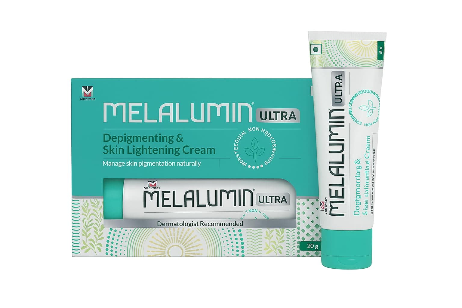 Melalumn Ultra Advanced Depigmenting - Fastest Skin Lightening cream and Radiance-Enhancing Cream with Niacinamide, Glycolic Acid, Kojic Acid, and Arbutin for Hyperpigmentation Treatment and Even Skin Tone, 20g