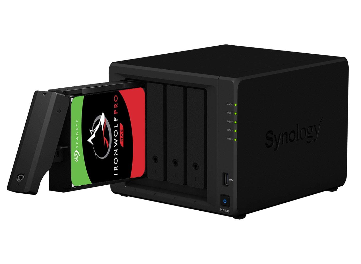 Synology DS920+ 8GB Syno NAS 56TB (4X 14TB) Seagate IronWolf Pro
