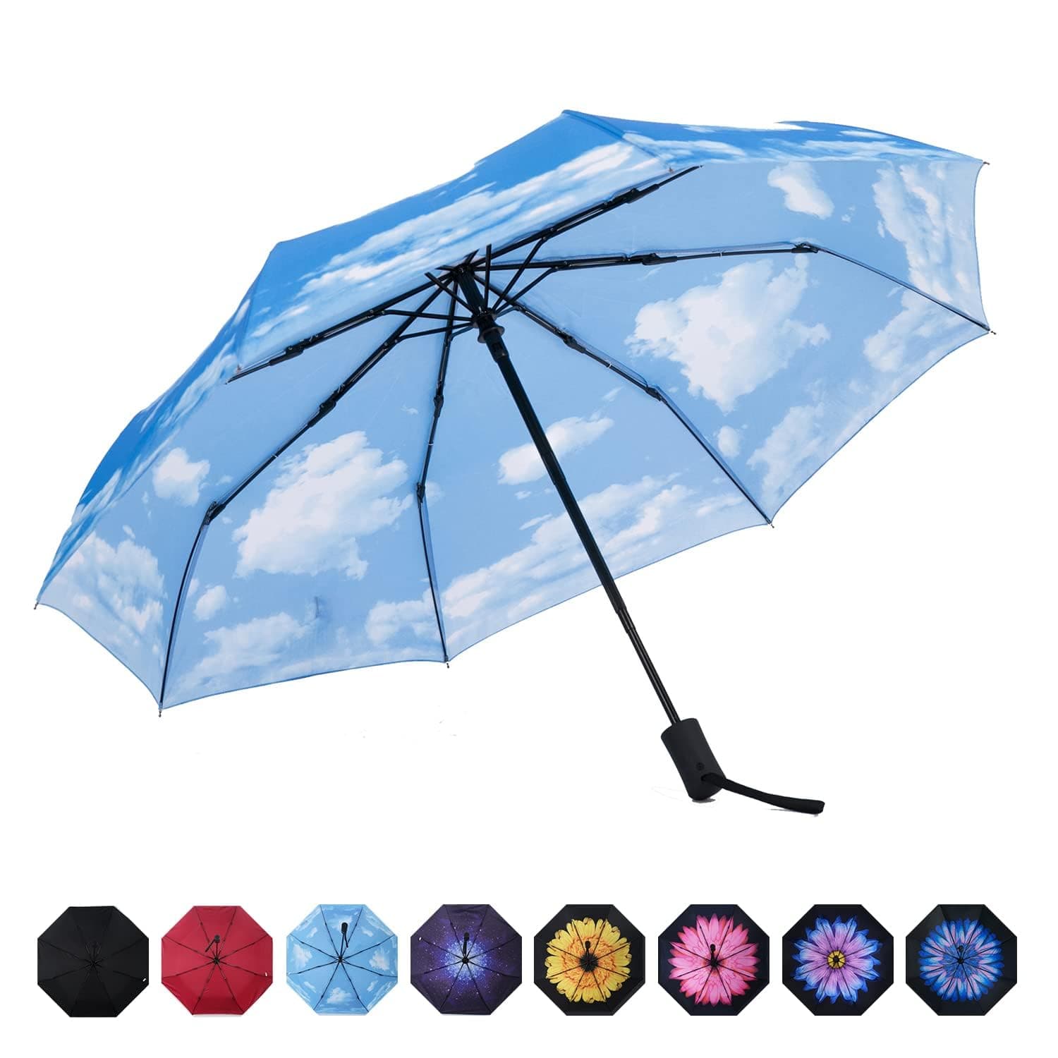 SY COMPACT Travel Umbrella Windproof Automatic Unbreakable -Factory Direct High Cost-effective Umbrella