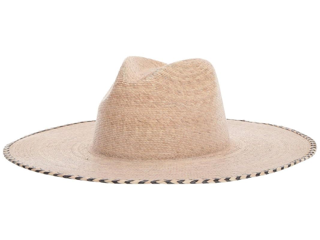 LSpace Dean Hat for Women, Wide-Brimmed Hat for Summer, Sun Protection, Vacation, Contrast Weaved Edge, 100% Palm