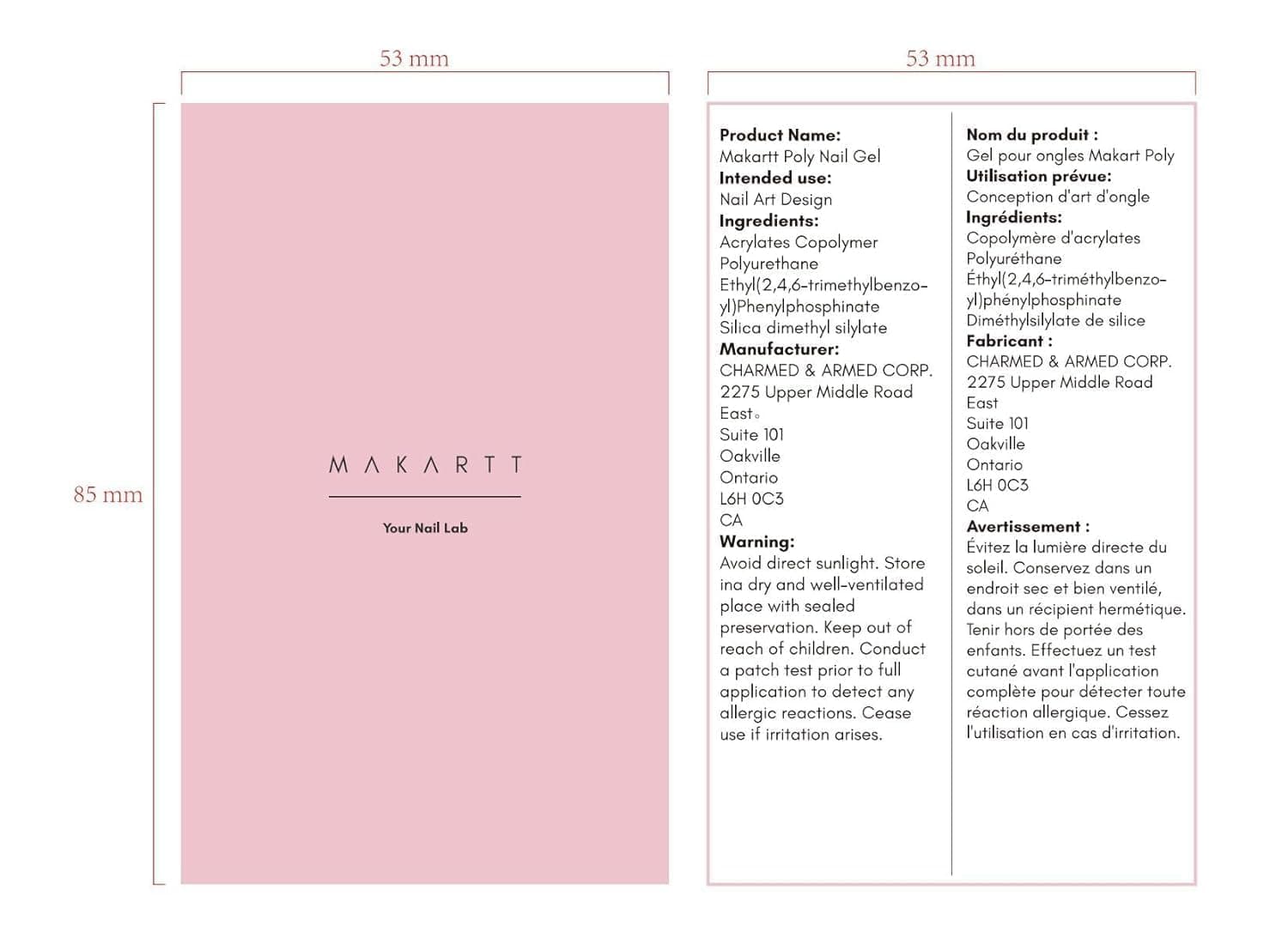 Makartt -21 Poly Nail Builder Gel 50ml 1.76oz Clear Nail Extension Expanding Gel Clear Nail