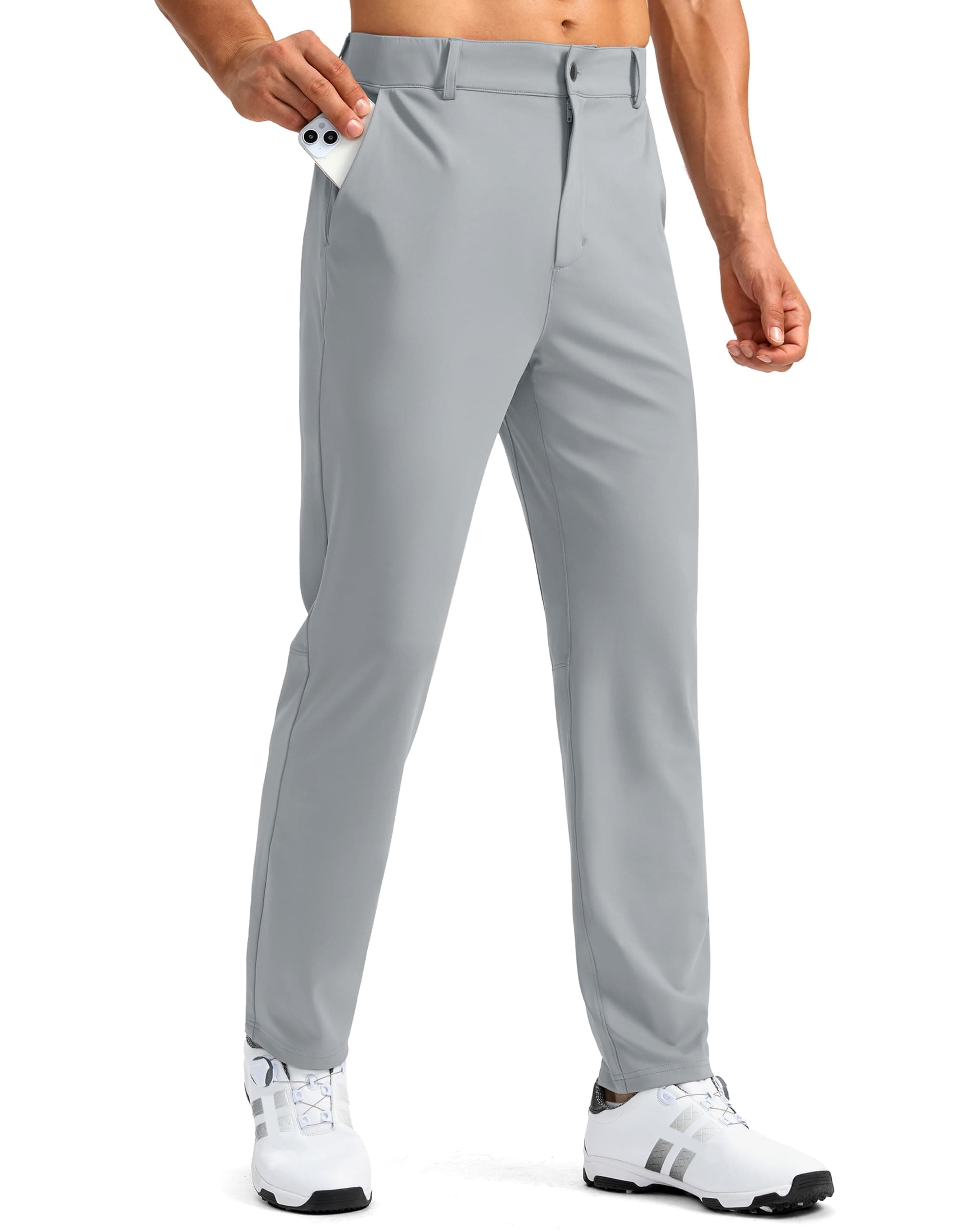 Men's Golf Pants with 5 Pockets Slim Fit Stretch Sweatpants Casual Travel Dress Work Pants for Men