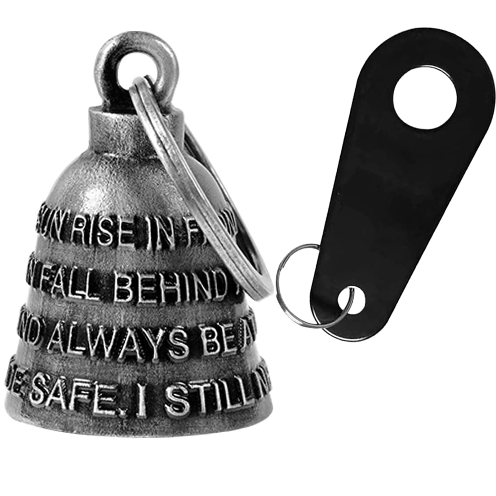オートバイベル バイカーライダー用 メンズ レディース 天使のベル ベルハンガー付き ライドライディングベル オートバイアクセサリー 幸運のためのスピリットベル オートバイギフトチャーム ロードデーモンベル
