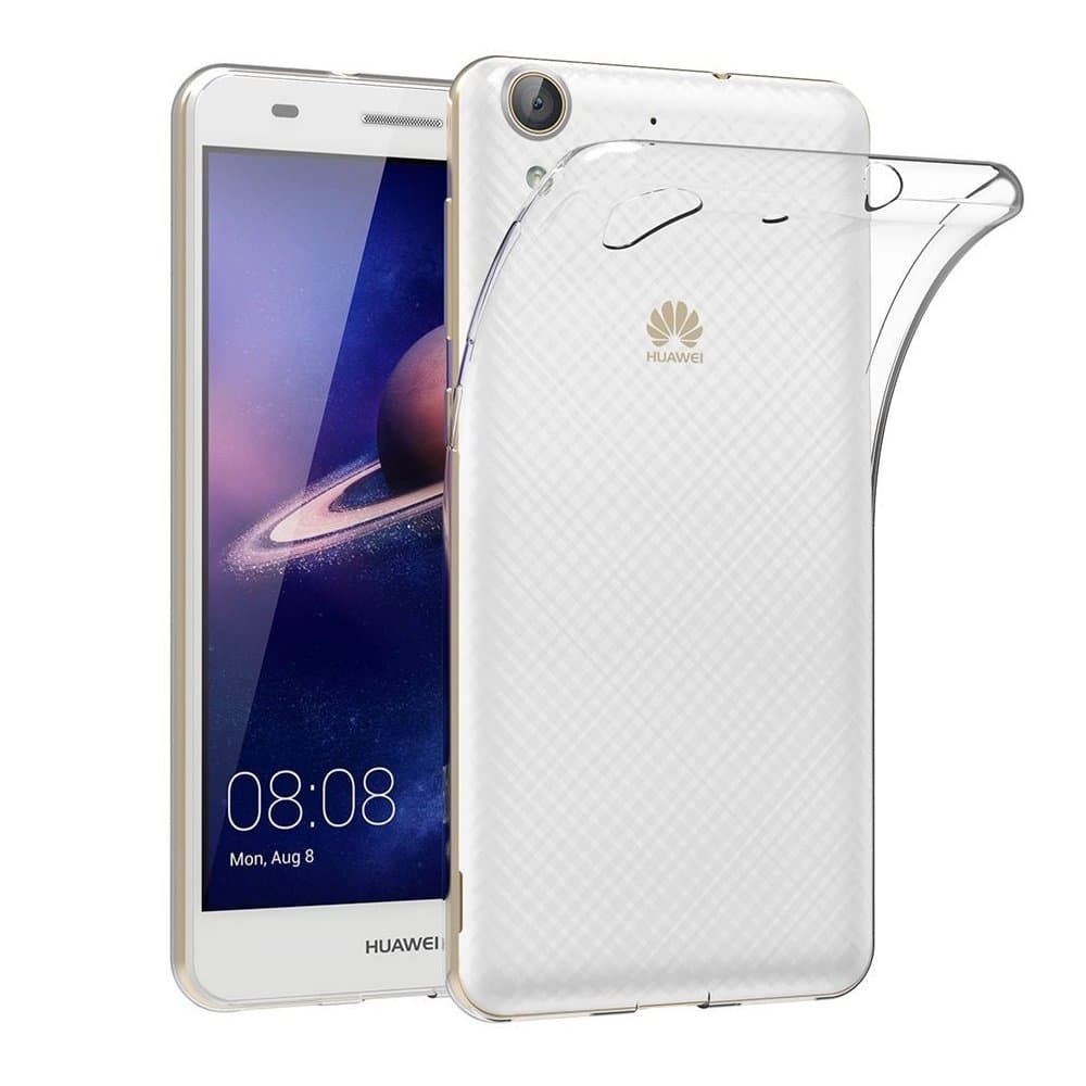 ELECTRÓNICA REY Case Flexible Silicone TPU for Huawei Y6 II / / Huawei Honor 5A, Ultra Thin 0.33mm, Crystal Clear