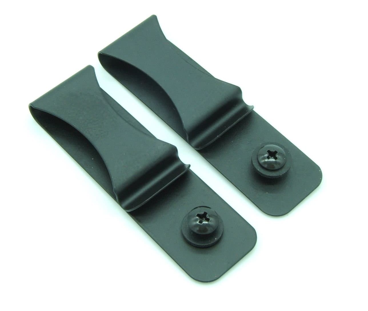 Gun Holster Black Steel Spring Clip with Hole/Hardware IWB OWB for Kydex, Leather Holster Making Sheaths