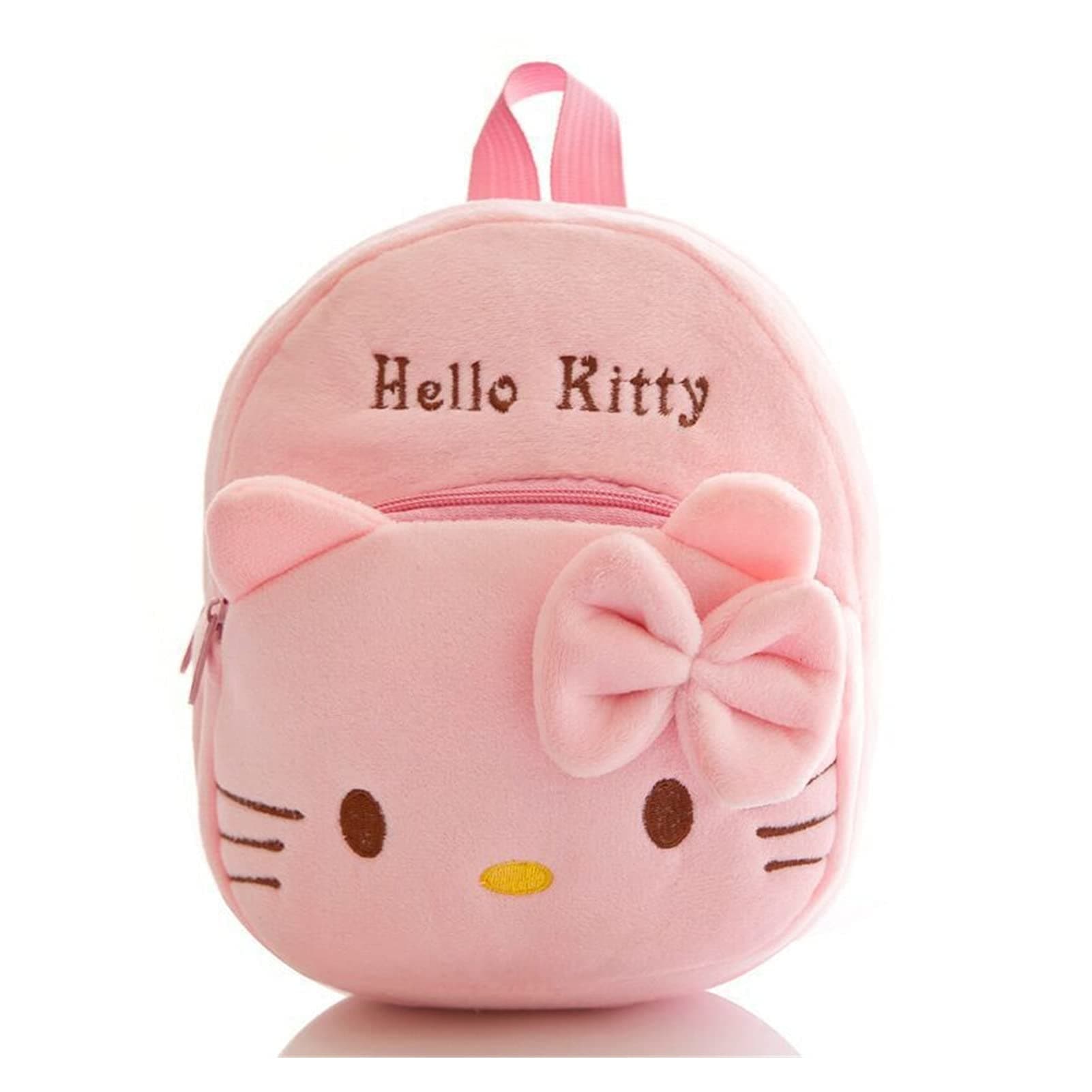 XUNYUAN Hello Kitty Children School Bags 3D Cartoon Print Plush Kids Backpack Boys And Girls Melody Sanrio Mini Backpack Bag YY (Color : KT C P, Height : 11cm-30cm)