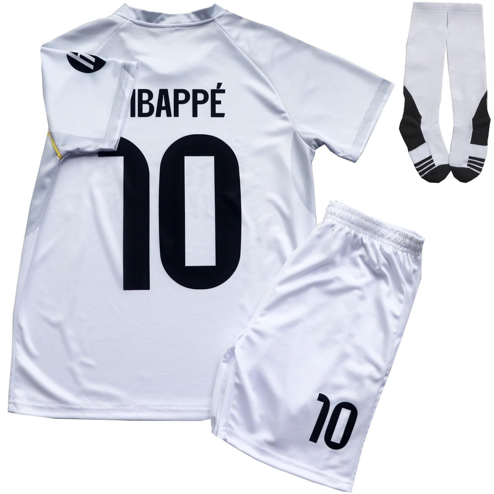 #10 Football Soccer Kids Jersey Shorts Socks Set Youth Sizes