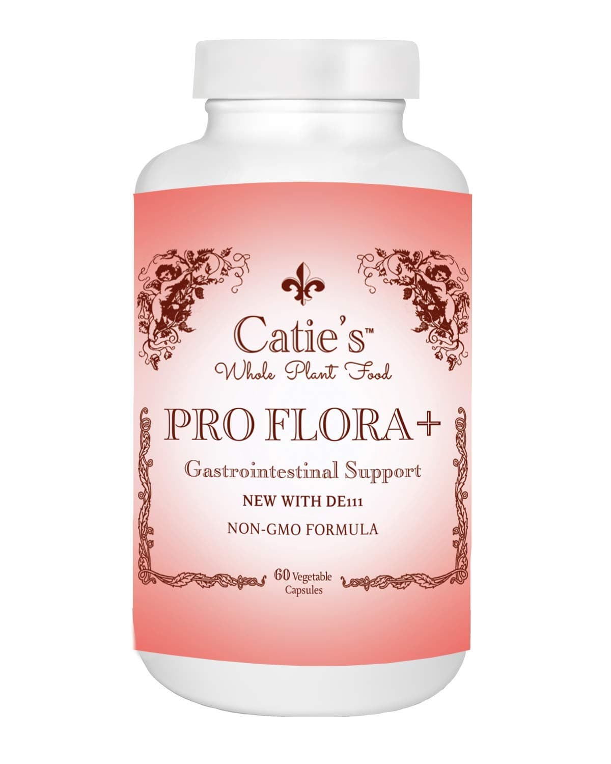 Catie's Whole Food Proflora - Powerful Probiotic. Non Dairy. 5 Billion Viable Organisms per Capsule. Acid Digestion Resistant. DE 111. 60 Capsules.