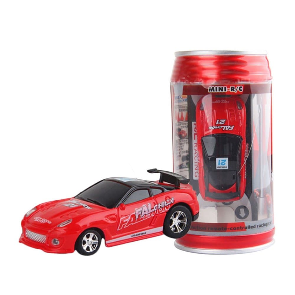 Eanan Desktop Mini-RC Car Coke Can Radio Remote Control Car 1:63 Kids Children Gift（Random Color）