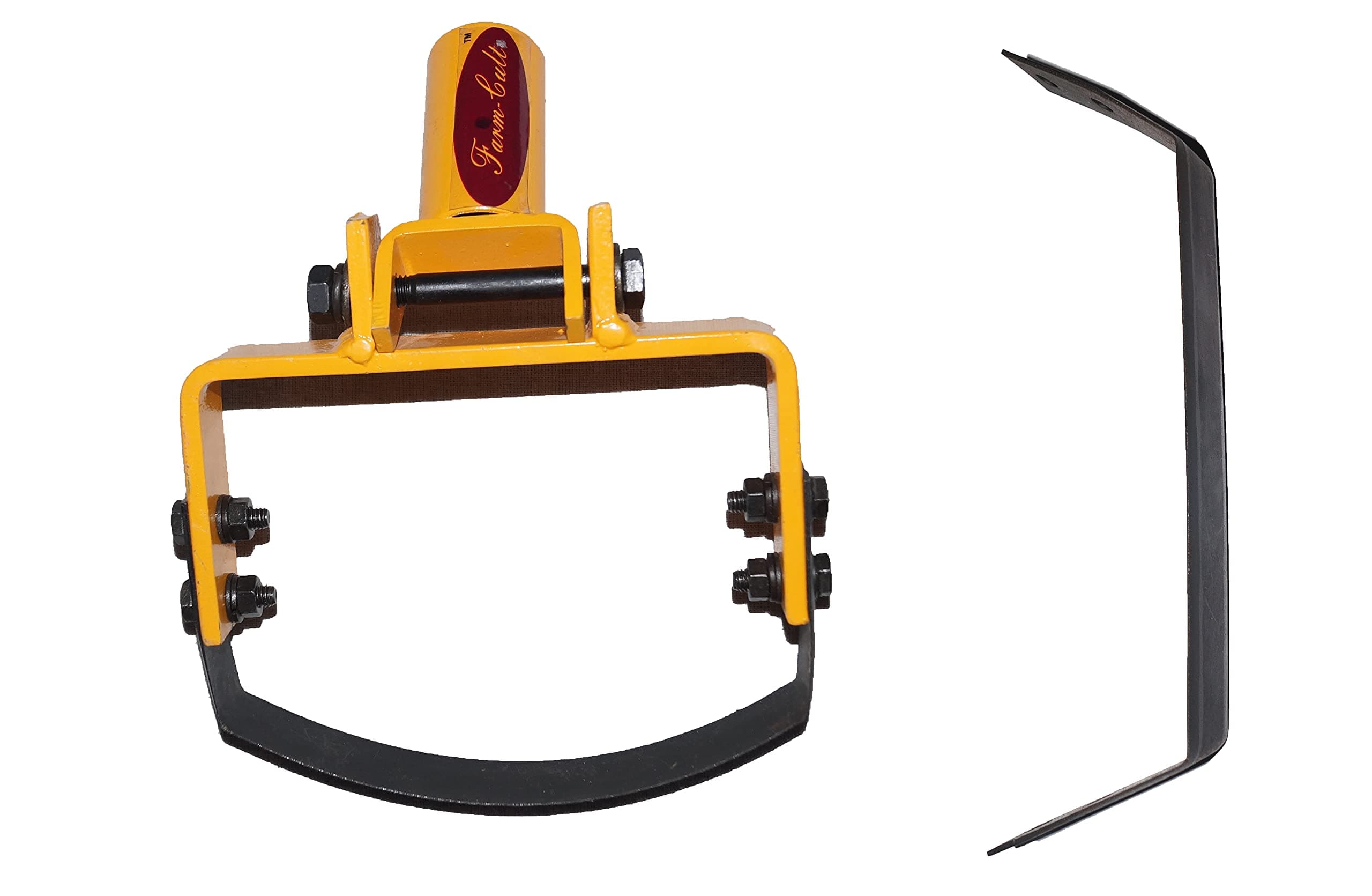 Farm-Cult Heavy Duty Manual Weeder with MS Powder Coated Body and Heat Treated Blade, Without Handle(6 Inch Weeder + 6 Inch Blade)