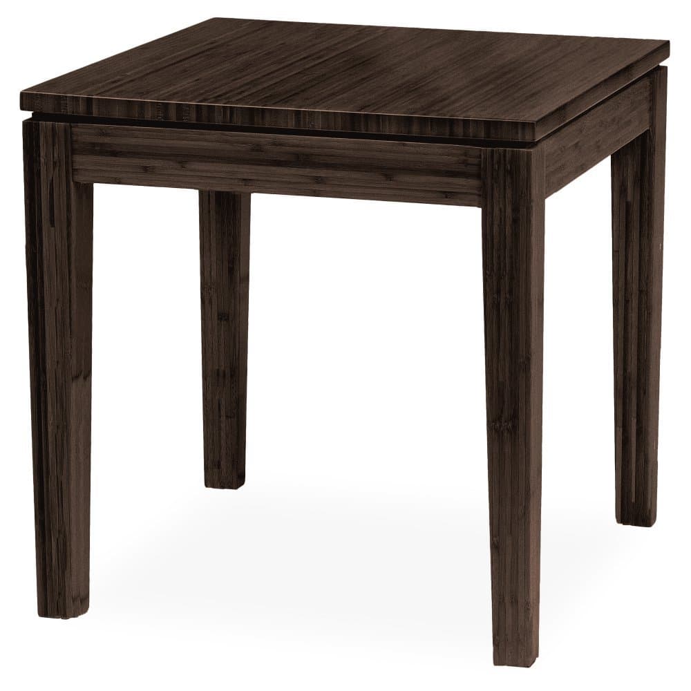 Interiors Brazil Collection Modern Bamboo End Table in Rich Java Espresso Finish