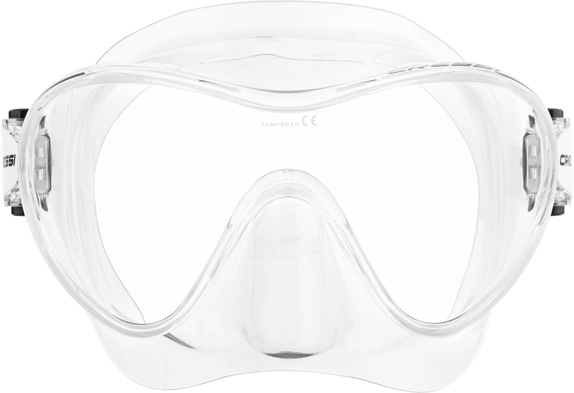 SCUBA Mask F1 (CLEAR) Scuba Diving | Snorkelling | Frameless | Silicone Diving Mask