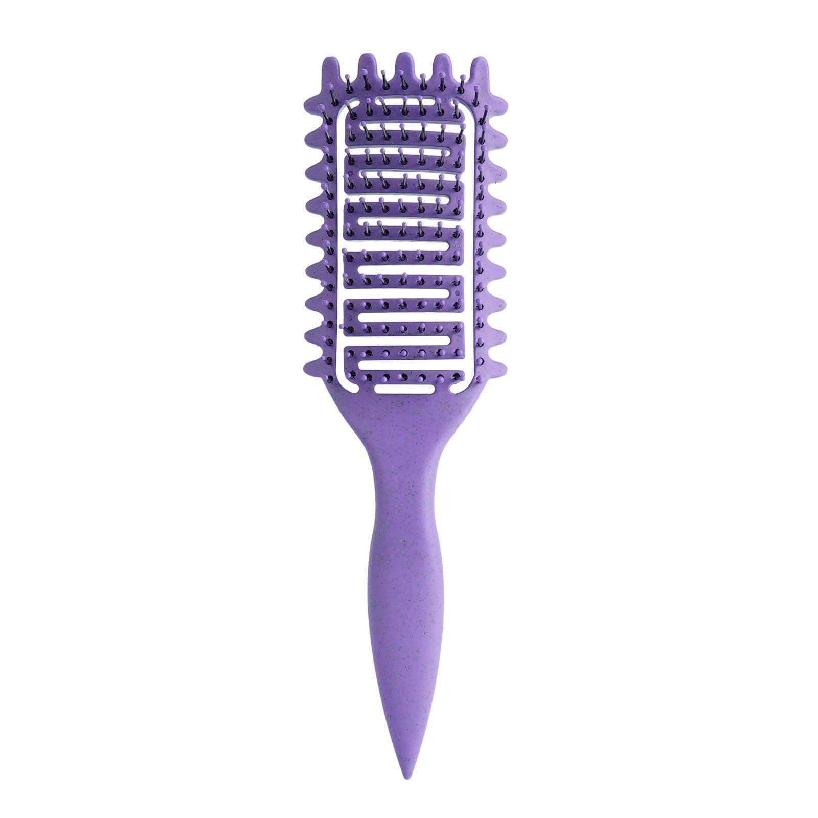 Curl Defining Brush,2024 Curly Hair Brush,Vented Hair Brush for Detangling, Shaping and Defining Curls For Women and Men Less Pulling (Purple)
