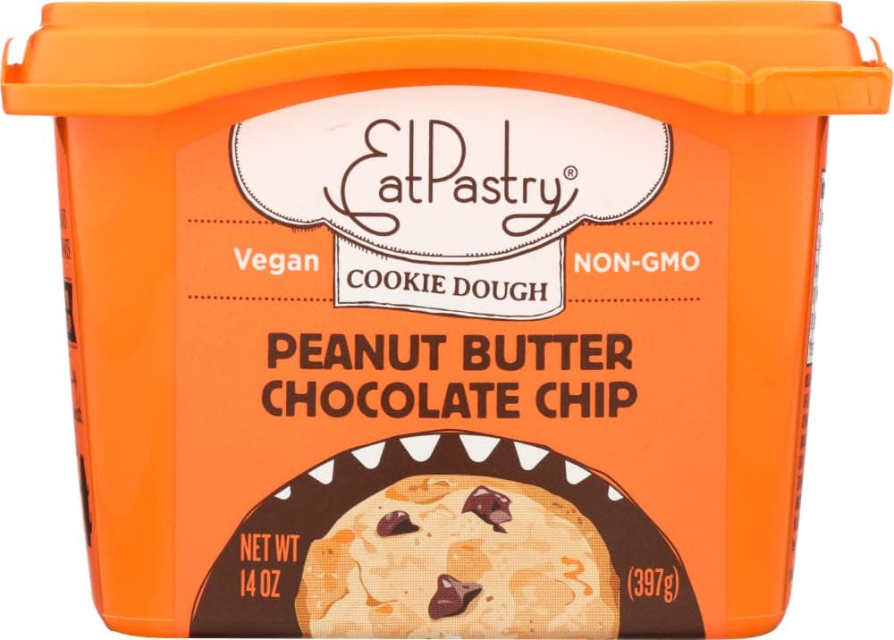 EatPastry Peanut Butter Chocolate Chip Cookie Dough, 14 Ounce - 6 per case.