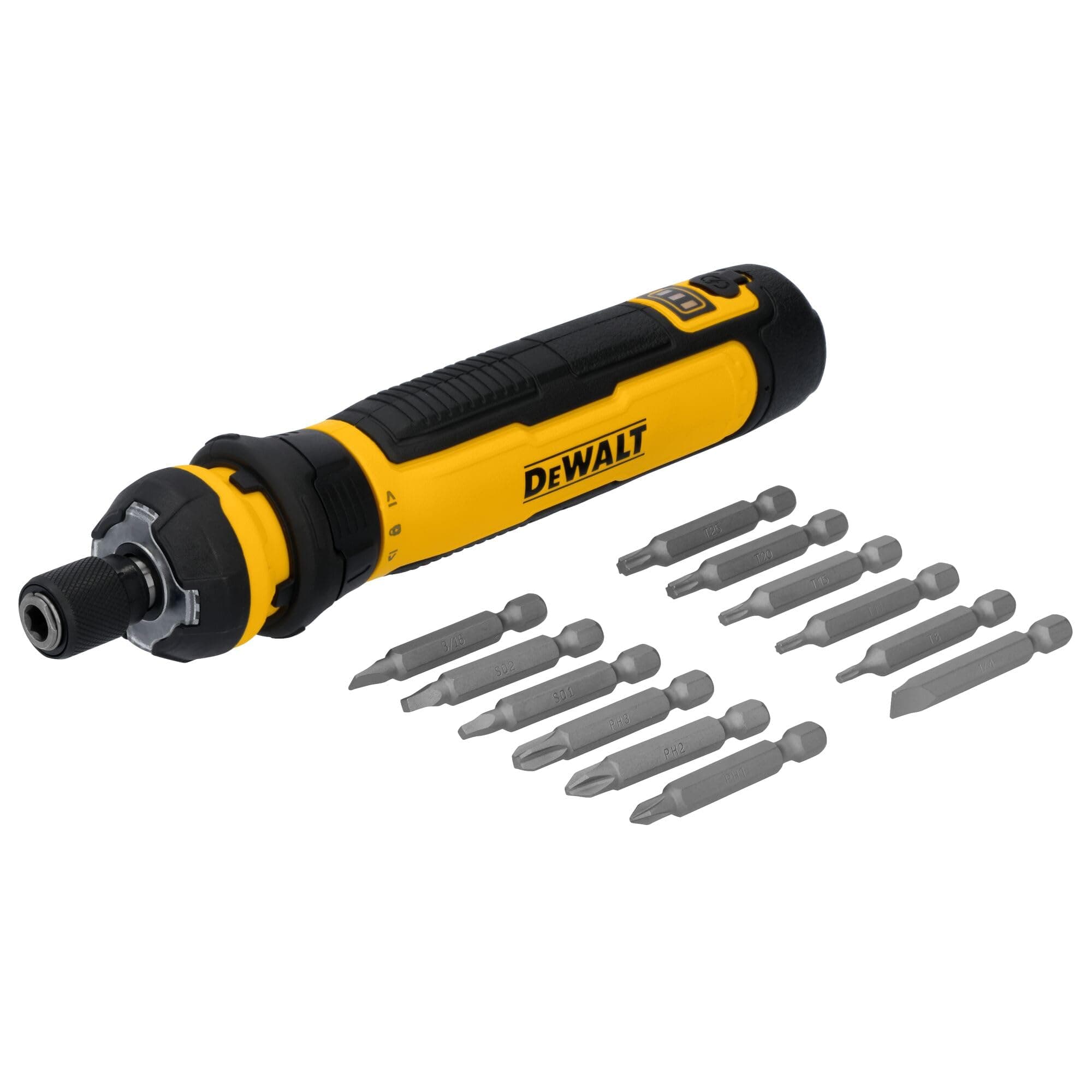 Cordless Screwdriver with FLEXDRIVE Control and Screwdriving Bits (DWHT66719)