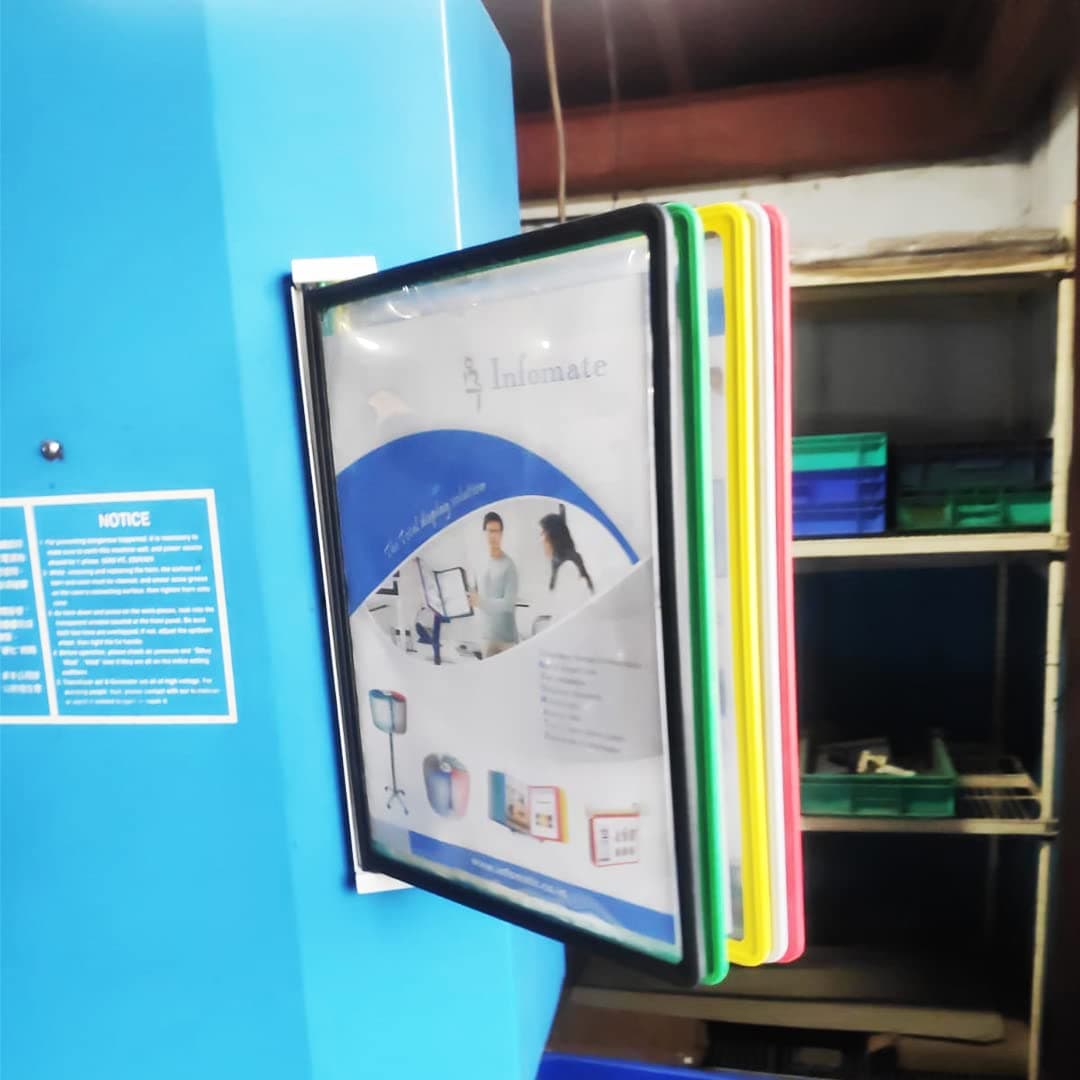 Infomate Wall Unit Folder A3 Size with 5 Folders, Wall Hanging Documents Storage File Folders- Multicolored folders