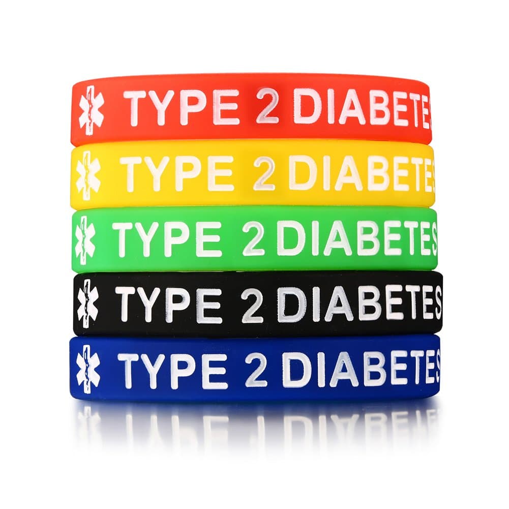 MPRAINBOW 5 Pcs Silicone Rubber Blood THINNER Medical Alert ID Wristband Emergency Bracelet,5 Colors