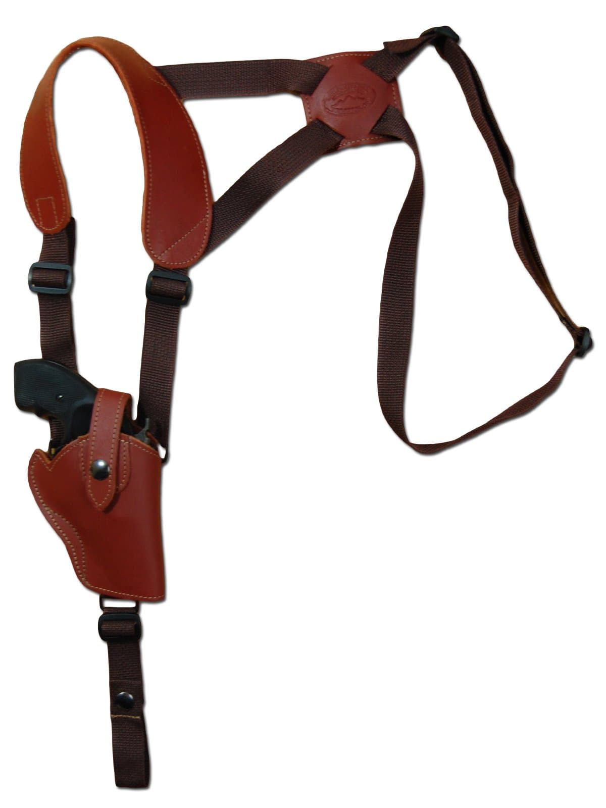 New Barsony Burgundy Leather Vertical Cross Harness Shoulder Holster for 2-3" Snub Nose Revolvers