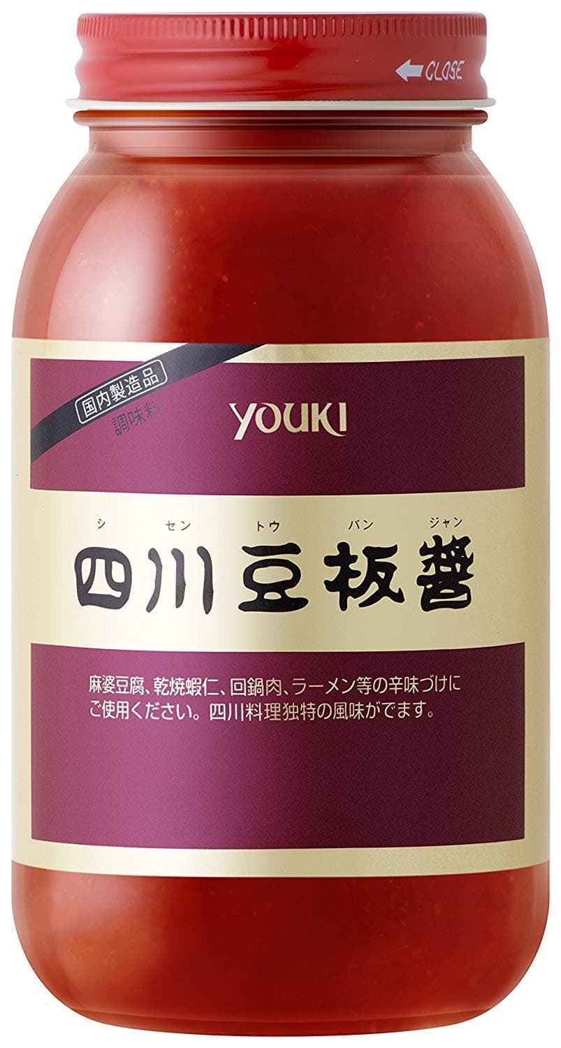 [Pack of 1] [Product of Japan] Youki Sichuan Doubanjiang 四川豆板醤 / Toban Djan (Chili Bean Sauce) - 1000 Gram / 2.2 Pound Family Size Jar
