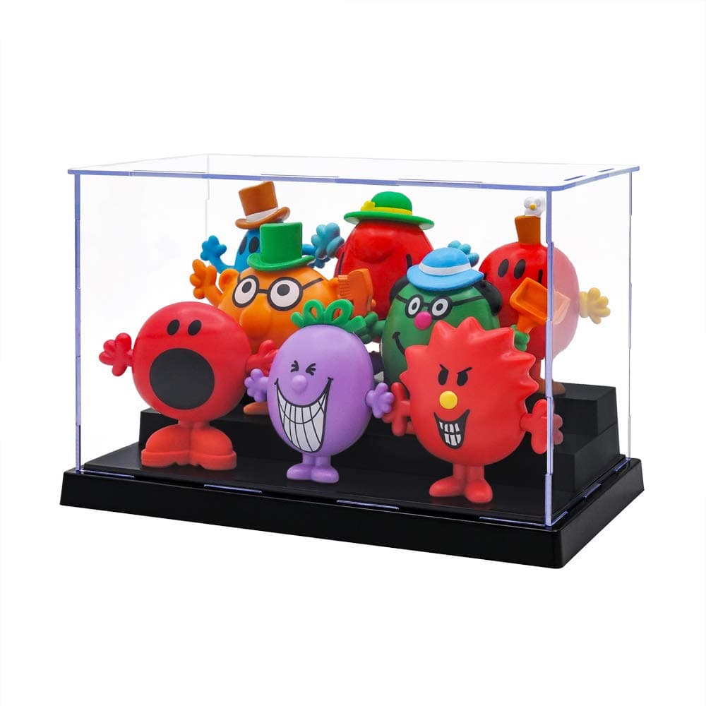 – Acrylic Display Case (21 x 11 x 12.8 cm) for Mini Figure Pop Figures Perspex Box, Assembly Required