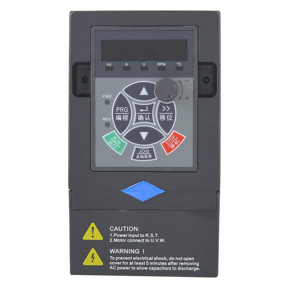 VFD Motor, Variable Frequency Drive, 2.2KW 3 Phase Input CNC Converter, Professional Inverter Controller for 3 Phase Motor Speed Control