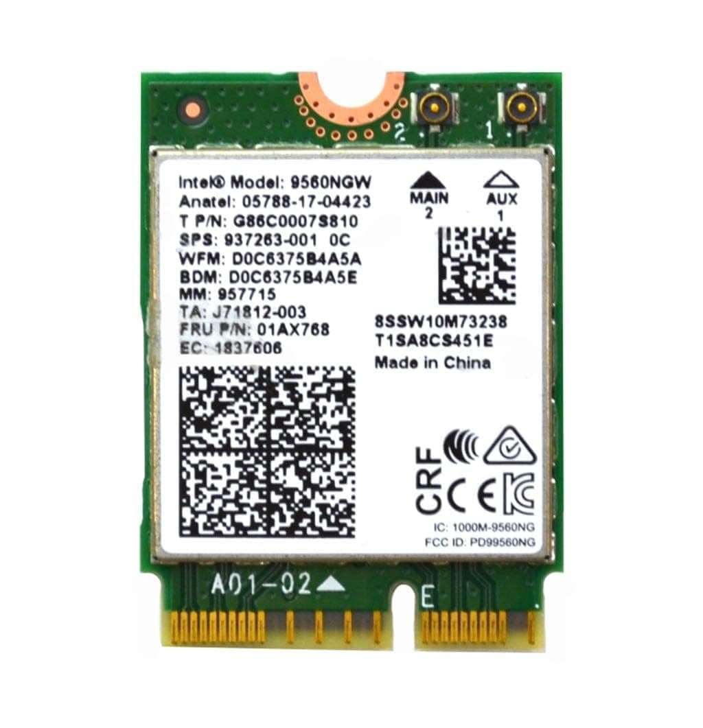 9560NGW Wireless-AC 9560 802.11AC WLAN PCI-Express Bluetooth 5.1 WiFi Card G86C0007S810