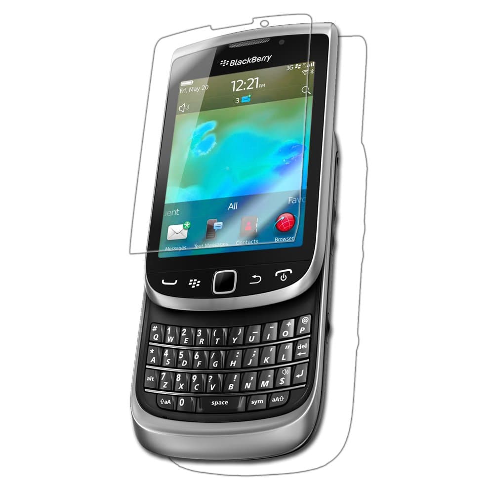 IQ Shield Full Body Skin Compatible with BlackBerry Torch 9810, Includes LiQuidSkin Clear (Full Coverage) Screen Protector HD and Anti-Bubble TPU Film