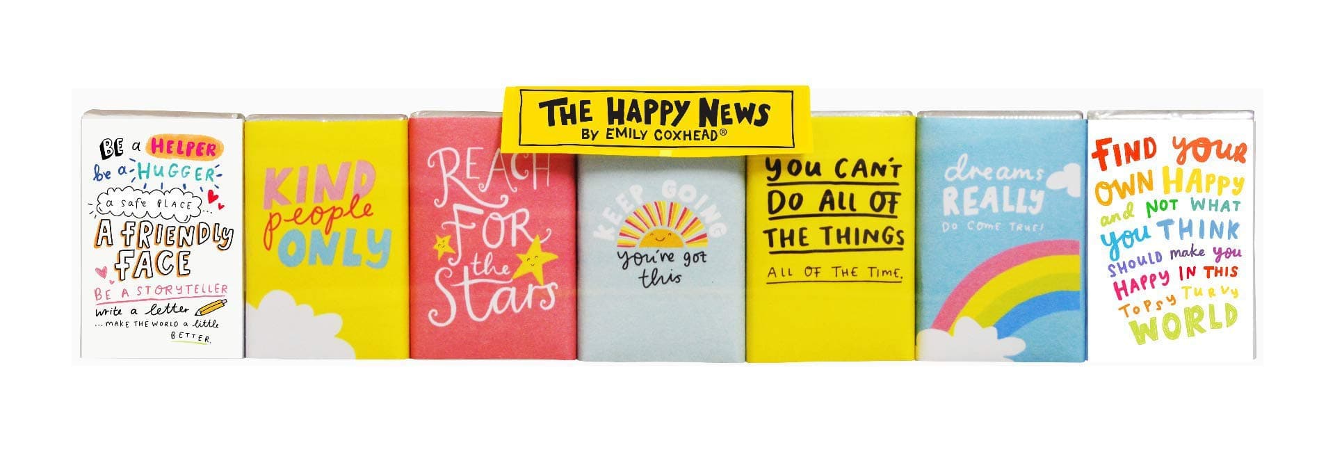 The Happy News Thoughts Milk Chocolate Neapolitans, 60 g