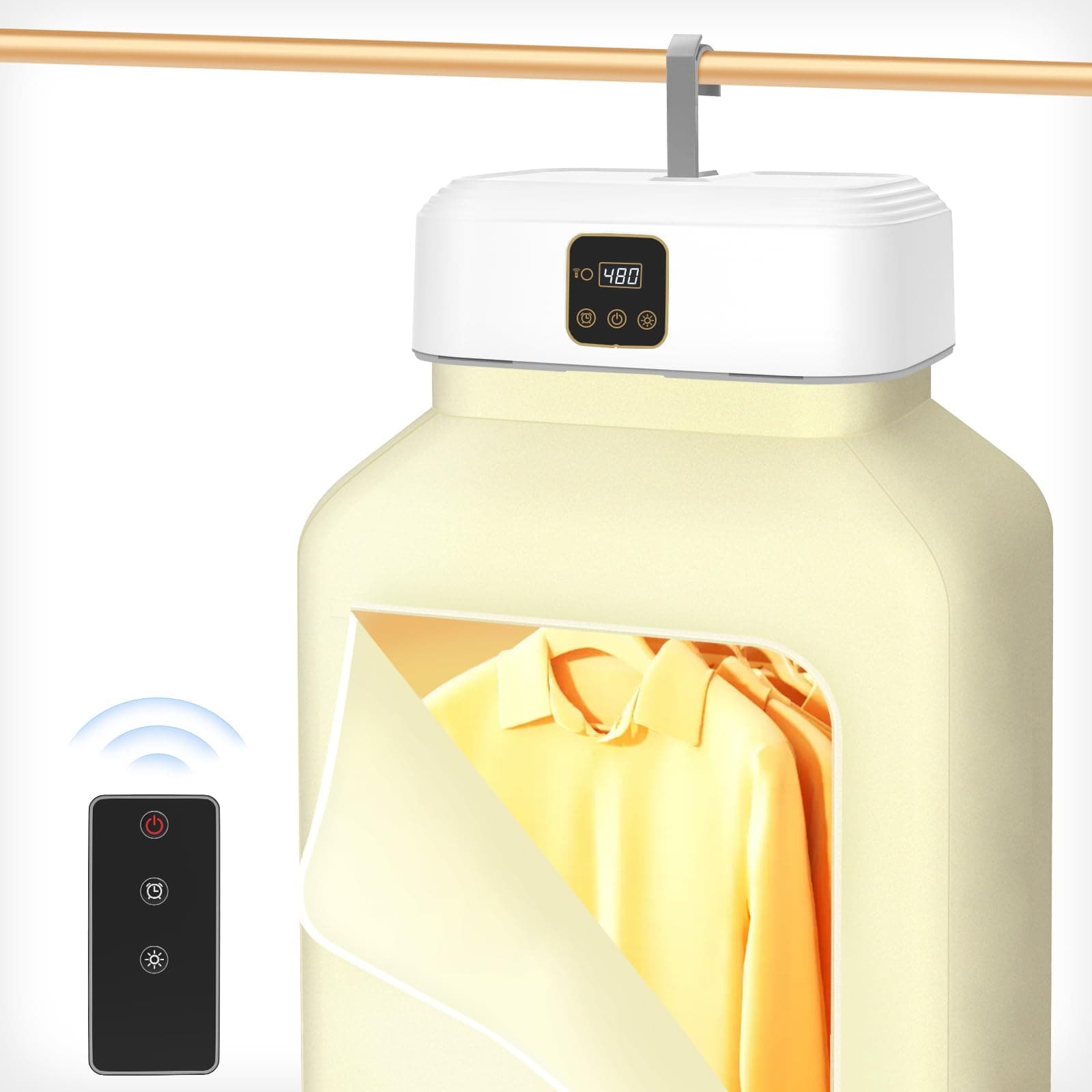 CORIWELLCoriwell Portable Clothes Dryer - Mini Laundry Dryers with Remote Control - Small Compact Foldable Electric Drying Machine With Dryer Bag,Suitable For Apartment,Rv,Travel,Home,Dorm