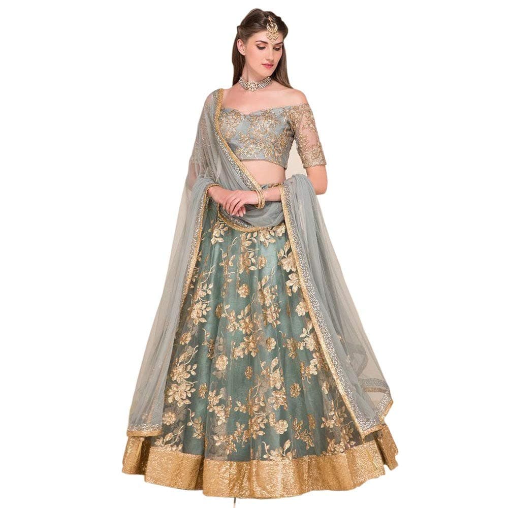 lehenga choli for party wear Bollywood designer embroidery work lengha sari Christmas gift lehena choli trendy culture 0114