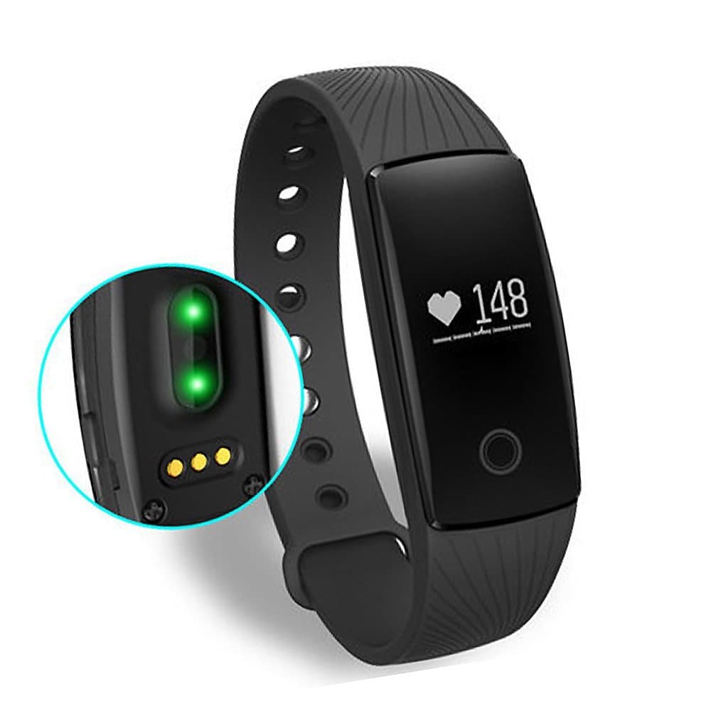 ROOCKE Heart Rate Monitor Fitness Tracker Bluetooth Smart Sport Watch Activity Tracker with Step Counter Sleep Monitoring Calories for Calorie Tracker Bracelet