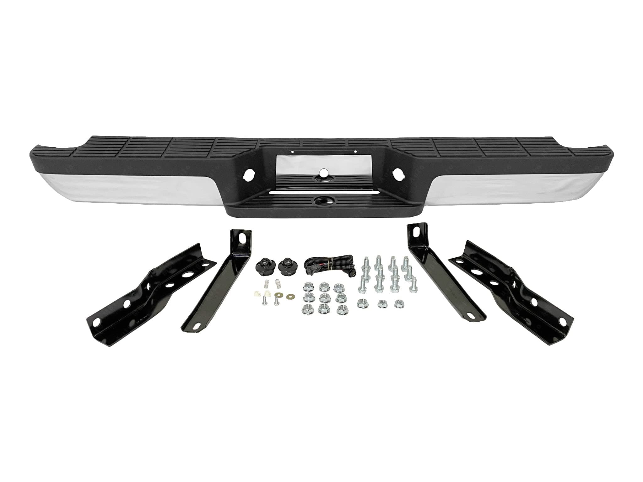 BUMPERS THAT DELIVER - Chrome, Steel Rear Step Bumper Assembly for 1993-2011 Ford Ranger 93-11, FO1102306