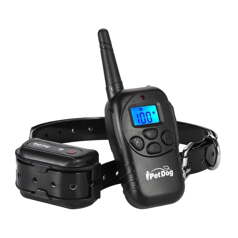 Dog Training Collar Dog Shock Collar with Remote 330yd Rechargeable Vibration E Collars for Dogs (Black)