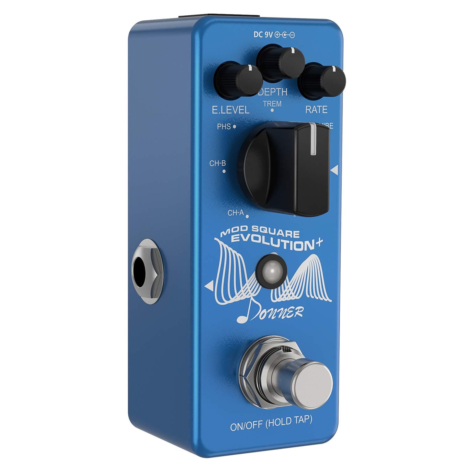 Donner Modulation Guitar Pedal MOD Square Evolution+ Pedal, 7 Mode Chorus Phaser Univibe Flanger Tremolo Vibrato Guitar Effects Pedal