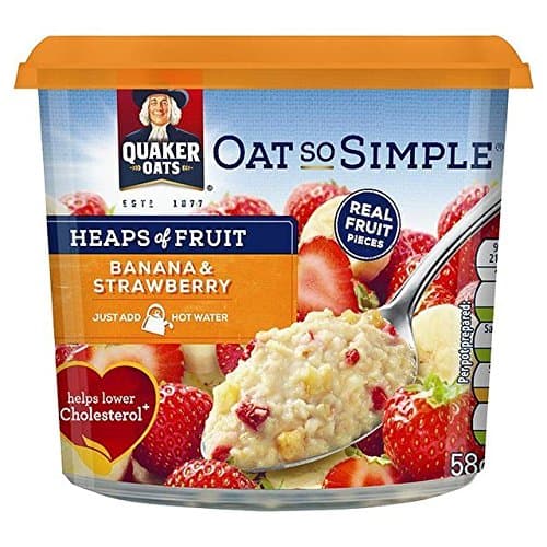Quaker Oat So Simple Banana Strawberry Porridge Pot - 58g (0.13lbs)